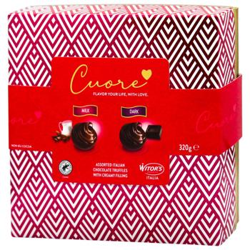 Цукерки Witors Cuore Red щоколадні асорті 320г - купити, ціни на METRO - фото 1