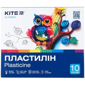 Kite Classic Plasticine 10 Colors 200g - buy, prices for Auchan - photo 1