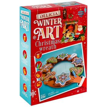 Delicia Christmas Wreath New Year's Set of Sugar Cookies 510g - buy, prices for COSMOS - photo 3