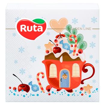 Ruta Cups 2-Ply Napkins 20pcs 33*33cm - buy, prices for - photo 1