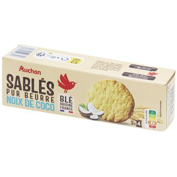 Auchan Coconut Biscuits 115g - buy, prices for - photo 1