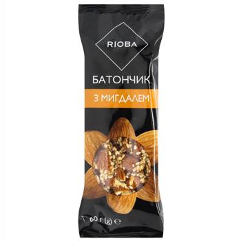 Rioba Almond Bar 60g - buy, prices for METRO - photo 1