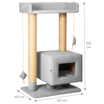 Petbed Tom Scratching Post 60x40cm h-101cm Gray - buy, prices for MasterZoo - photo 6