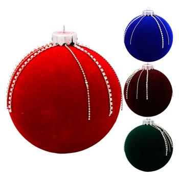 Christmas Ball with Rhinestones 100mm - buy, prices for ULTRAMARKET - photo 1