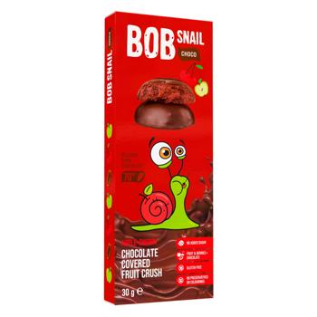 Bob Snail candy apple-cherry in black chocolate without sugar 30g - buy, prices for Torba - photo 1