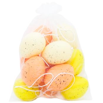 Bona Di Egg in Bag Easter Pendant Set 4x6cm 12pcs in Assortment - buy, prices for WINETIME - photo 2