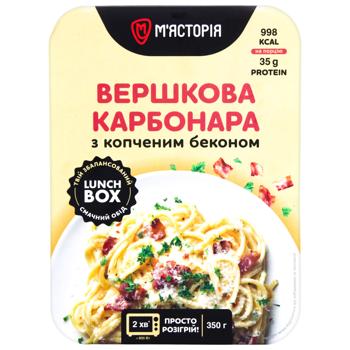 Карбонара вершкова М'ясторія з копченим беконом 350г - купити, ціни на КОСМОС - фото 3