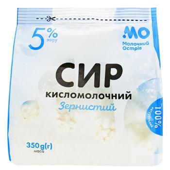 Сир кисломолочний Молочний Острів Зернистий 5% 350г - купити, ціни на Епіцентр FOOD - фото 2