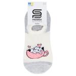Підслідники Premier Socks жіночі закриті Котики р.23-25 сірий