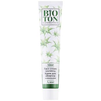Крем для лица Bioton Cosmetics Питательный Алоэ 44мл - купить, цены на Таврия В - фото 1