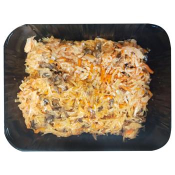 Капуста тушкована з грибами - купити, ціни на Чудо Маркет - фото 1