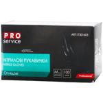 ProService Nitrile Black Gloves M 100pcs