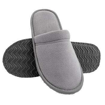 Тапочки домашние Twins мужские флис закрытые р.42-43 серый