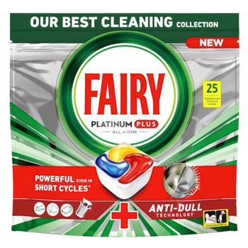 Fairy Platinum Plus Lemon Dishwasher Capsules 25pcs - buy, prices for NOVUS - photo 1