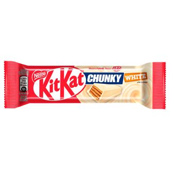 Батончик NESTLÉ® KITKAT® Chunky White в белом шоколаде 40г