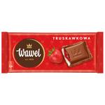 Wawel Milk Chocolate with Strawberry-Yogurt Filling 90g