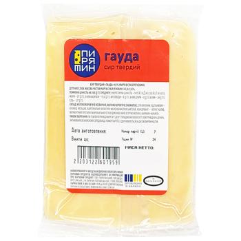 Сир Пирятин Гауда 45% - купити, ціни на КОСМОС - фото 1