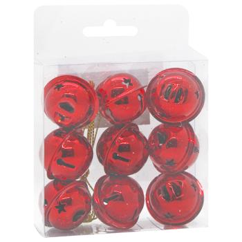 Набір круглих дзвіночків 9шт3см чер. CFA25-666 9245 И863 - купить, цены на КОСМОС - фото 3