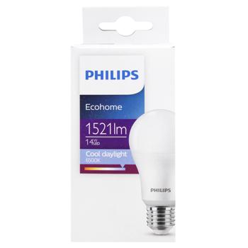 Лампа Philips Ecohome LED 865 UCCA 6500К 1521lm E27 14Вт - купити, ціни на NOVUS - фото 2