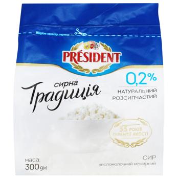 Творог President Творожная традиция 0,2% 300г - купить, цены на КОСМОС - фото 2