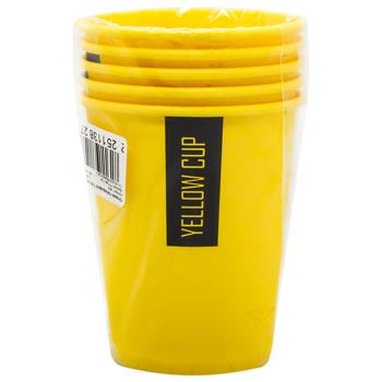 TCM Yellow Paper Cup 5pcs 270ml - buy, prices for MegaMarket - photo 1