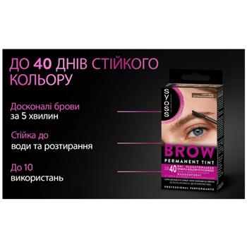 Стійка фарба для брів Syoss Brow Tint 5-1 Світло-каштановий 17мл - купити, ціни на METRO - фото 8