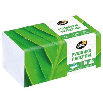 Silken V Laying 2-Ply Paper Towels 130pcs - buy, prices for ULTRAMARKET - photo 1