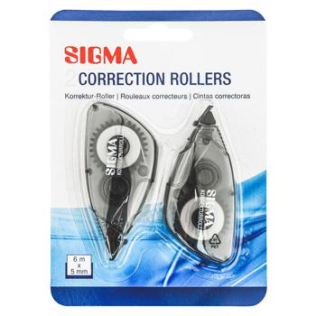Лента-корректор Sigma 5мм 6м 2шт - купить, цены на METRO - фото 1