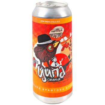 Пиво Ципа Одинокая светлое нефильтрованное 6% 0,5л - купить, цены на WINETIME - фото 1