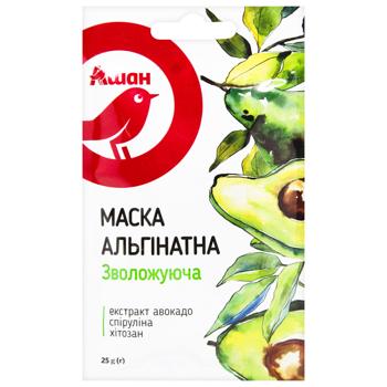 Auchan Moisturizing Alginate Face Mask 25g - buy, prices for Auchan - photo 1