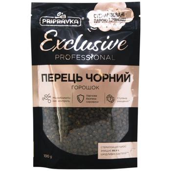 Перець чорний Pripravka Exclusive Professional горошок 100г - купити, ціни на Ідеал - фото 1
