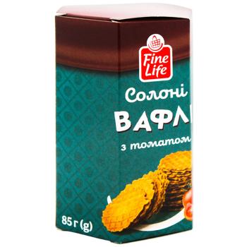 Вафли Fine Life соленые с томатом 85г - купить, цены на Чудо Маркет - фото 2