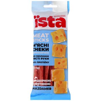 Їsta Raw Smoked Meat Snacks with Mazdamer Cheese 80g