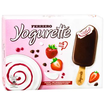 Ferrero Yogurette Yogurt & Strawberry Flavor Ice Cream 4pcs 160g - buy, prices for METRO - photo 3