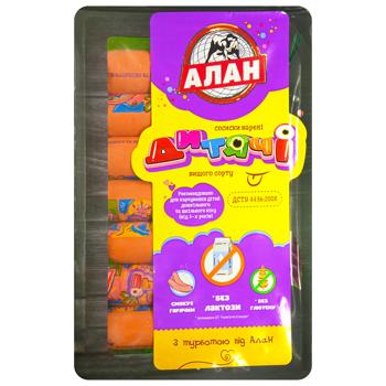 Сосиски Алан Дитячі вищий сорт 330г - купити, ціни на Біотус - фото 1