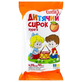 Сырок Злагода Детский курага с сахаром 4,5% 90г - купить, цены на За Раз - фото 1