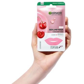 Маска Garnier Skin Naturals для зволожження та відновлення сухої шкіри губ тканинна 6г - купити, ціни на Auchan - фото 5