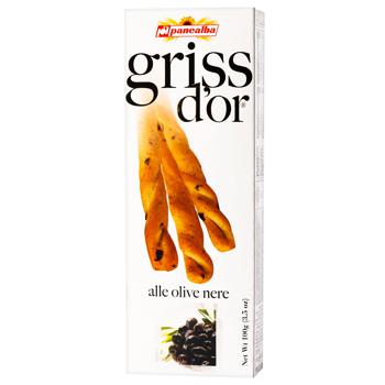 Panealba Griss D'Or Grissini with Black Olives 100g - buy, prices for METRO - photo 1