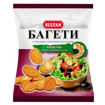 Rusks wheat shrimp 70g - buy, prices for Ideal - photo 1