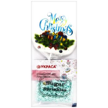 Украшение кондитерское Украса Merry Christmas Набор поздравления - купить, цены на Auchan - фото 4