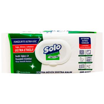 Solo Cedar and Jasmine Wet Cleaning Wipes 100pcs - buy, prices for Vostorg - photo 1