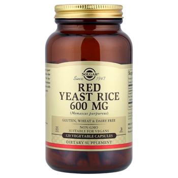 Solgar Red Yeast Rice 600mg 120 capsules