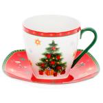 Bona Di Festive Flair Porcelain Cup with Saucer 220ml