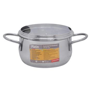 Lanselot Platin Pan With Lid 1.6l - buy, prices for MegaMarket - photo 2