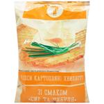 7 Wavy Chips with Cheese and Onion Flavor 110g