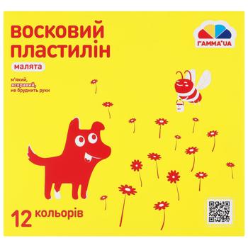 Plasticine Gamma 12colors wax 144g Ukraine - buy, prices for Auchan - photo 1