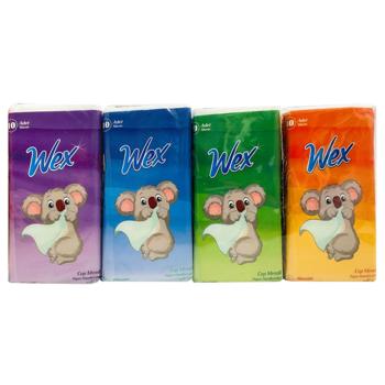 Платочки бумажные Wex 2-слойные 10шт - купить, цены на КОСМОС - фото 1