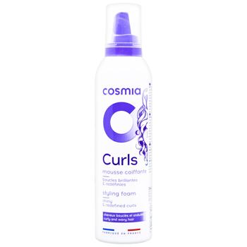 Пена Cosmia Curls для укладки волос 250мл - купить, цены на Auchan - фото 1