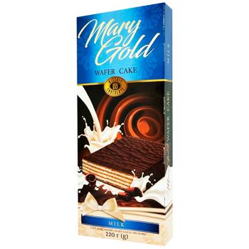 Biscuit-Chocolate Mary Gold Waffle Milk Cake 220g - buy, prices for Vostorg - photo 1