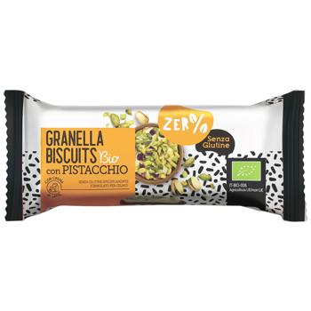 Печенье Fior di Loto Zer% Glutine Granella Biscuits Фисташка органическое без глютена 24г - купить, цены на Auchan - фото 1